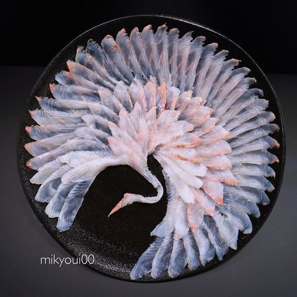 Người đàn ông Nhật biến sashimi thành tranh 3D đẹp không nỡ ăn