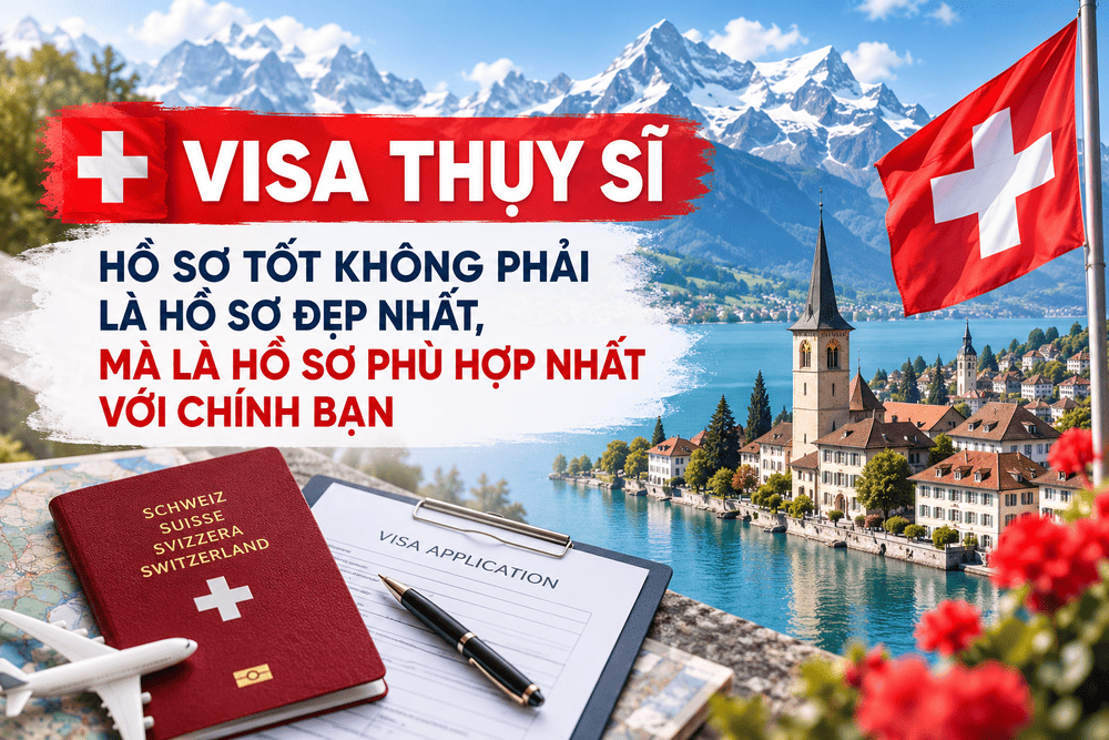 VISA THỤY SĨ: HỒ SƠ TỐT KHÔNG PHẢI LÀ HỒ SƠ ĐẸP NHẤT, MÀ LÀ HỒ SƠ PHÙ HỢP NHẤT VỚI CHÍNH BẠN