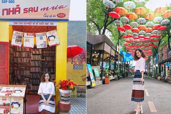 Xuất hiện CON ĐƯỜNG DÙ ĐẸP RỰC RỠ đốn tim cộng đồng sống ảo Sài Thành
