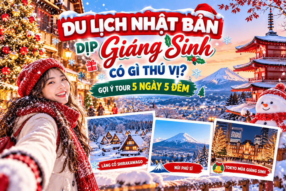 DU LỊCH NHẬT BẢN DỊP GIÁNG SINH CÓ GÌ THÚ VỊ? GỢI Ý TOUR 5 NGÀY 5 ĐÊM
