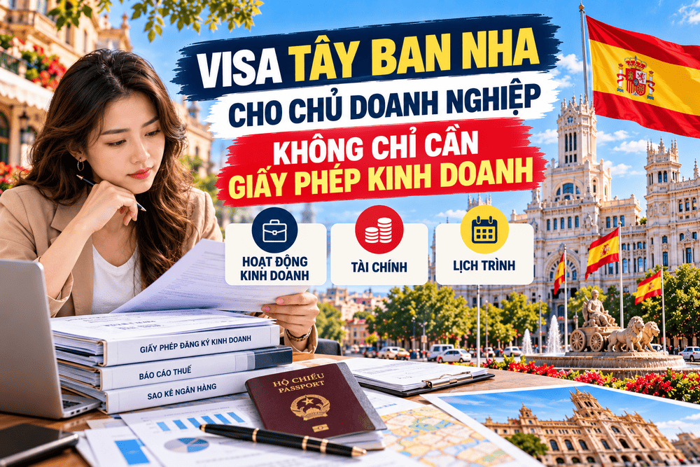VISA TÂY BAN NHA CHO CHỦ DOANH NGHIỆP: KHÔNG CHỈ CẦN GIẤY PHÉP KINH DOANH