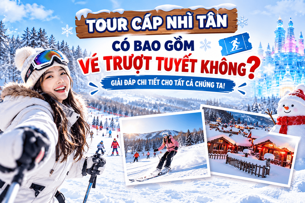 TOUR CÁP NHĨ TÂN CÓ BAO GỒM VÉ TRƯỢT TUYẾT KHÔNG? GIẢI ĐÁP CHI TIẾT CHO TẤT CẢ CHÚNG TA?