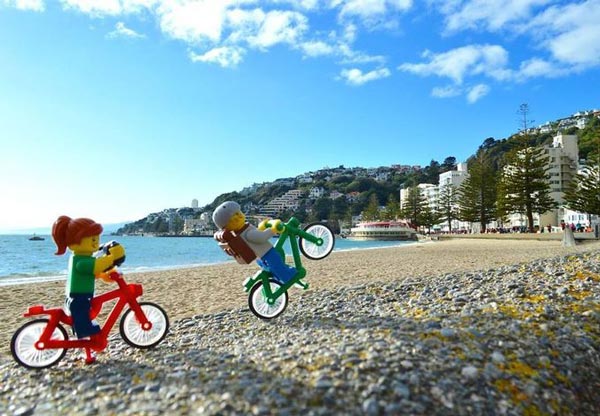 Vẻ đẹp của New Zealand trên hành trình của 'phượt thủ Lego'