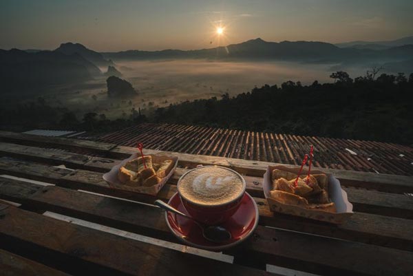 Quán cà phê cao hơn mây ở Thái Lan