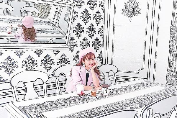Quán cà phê 2D gây hoa mắt ở Nhật Bản